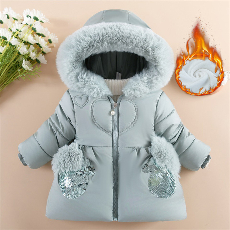 Baby Clothing Zipper - Baby Girls Padded Jackets Children Winter