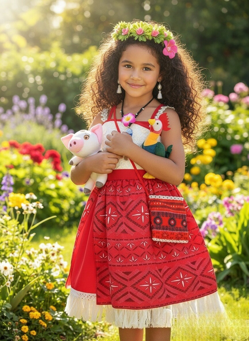 Baby Q Clothing - Disney Movie Princess Moana 2 Dress