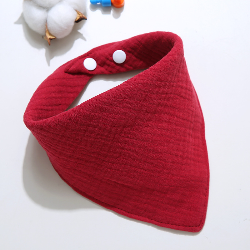 Baby Clothing Fabric - Soft Cotton Triangle Scarf Solid Color