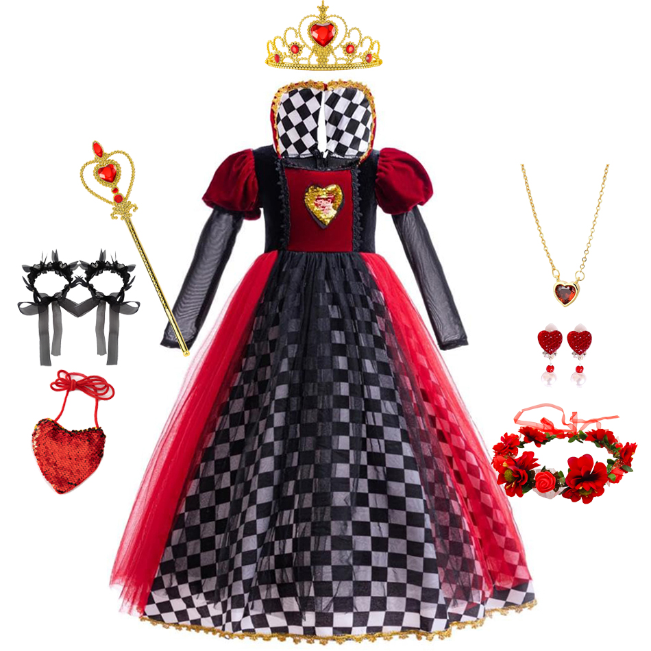 Baby Tutu Skirt - Girls Queen of Hearts Cosplay Dress