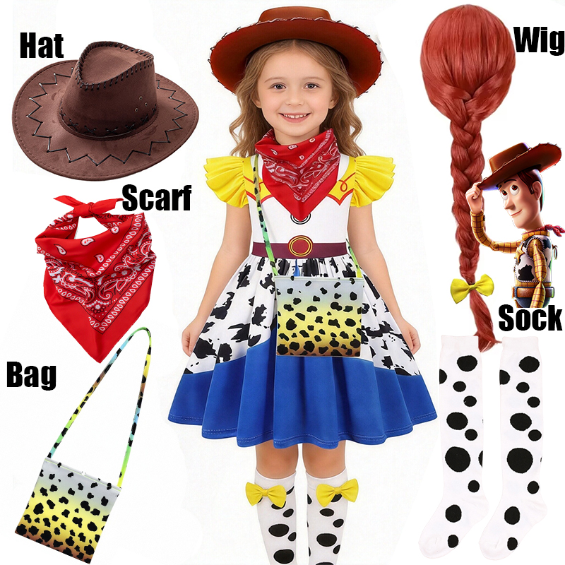 Baby Q Clothing - Kids Cosplay Disney Woody Jessie Stage