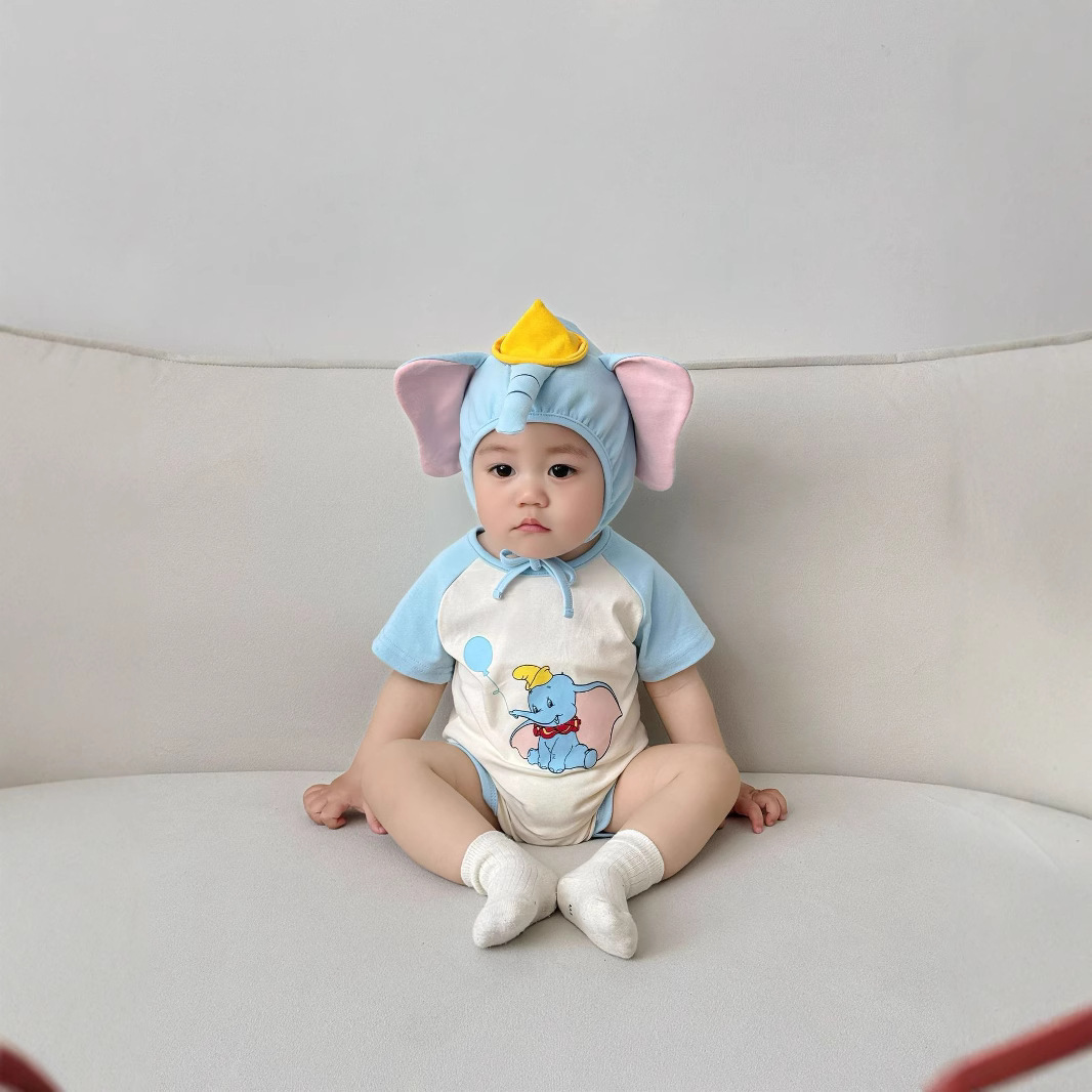 3D Elephant Print Baby Onesie  - Baby Clothing Elephant のレビューと価格
