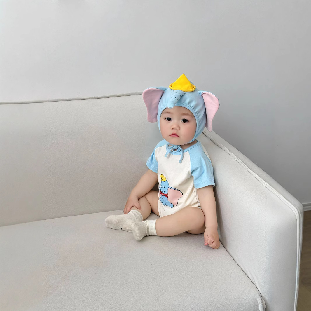 3D Elephant Print Baby Onesie  - Baby Clothing Elephant のレビューと価格