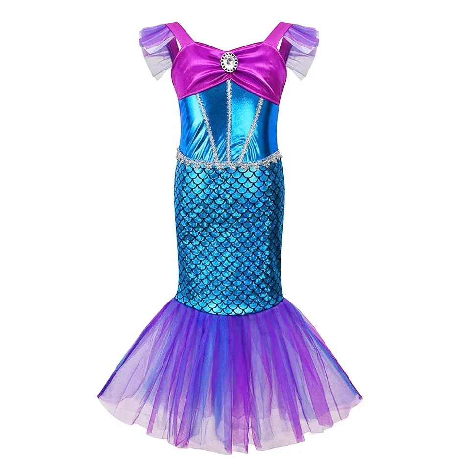 Mermaid Dress Girls Kids Cospl - Baby Q Clothing のレビューと価格
