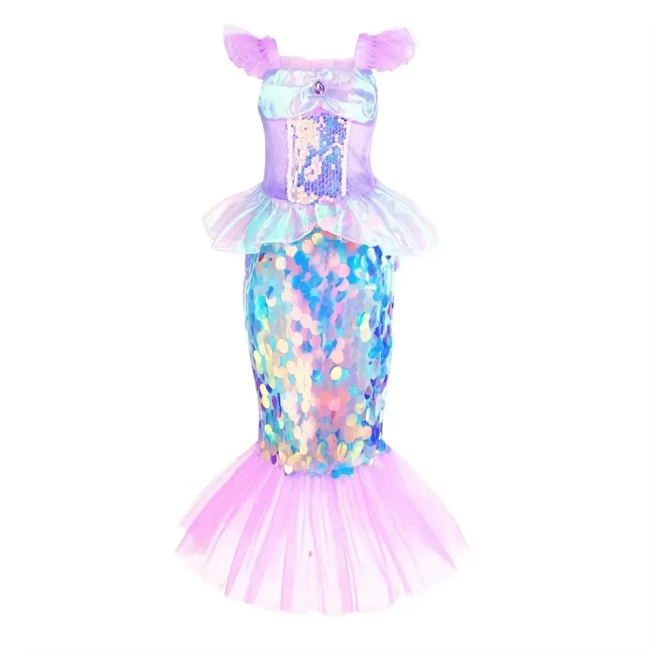Mermaid Dress Girls Kids Cospl - Baby Q Clothing のレビューと価格