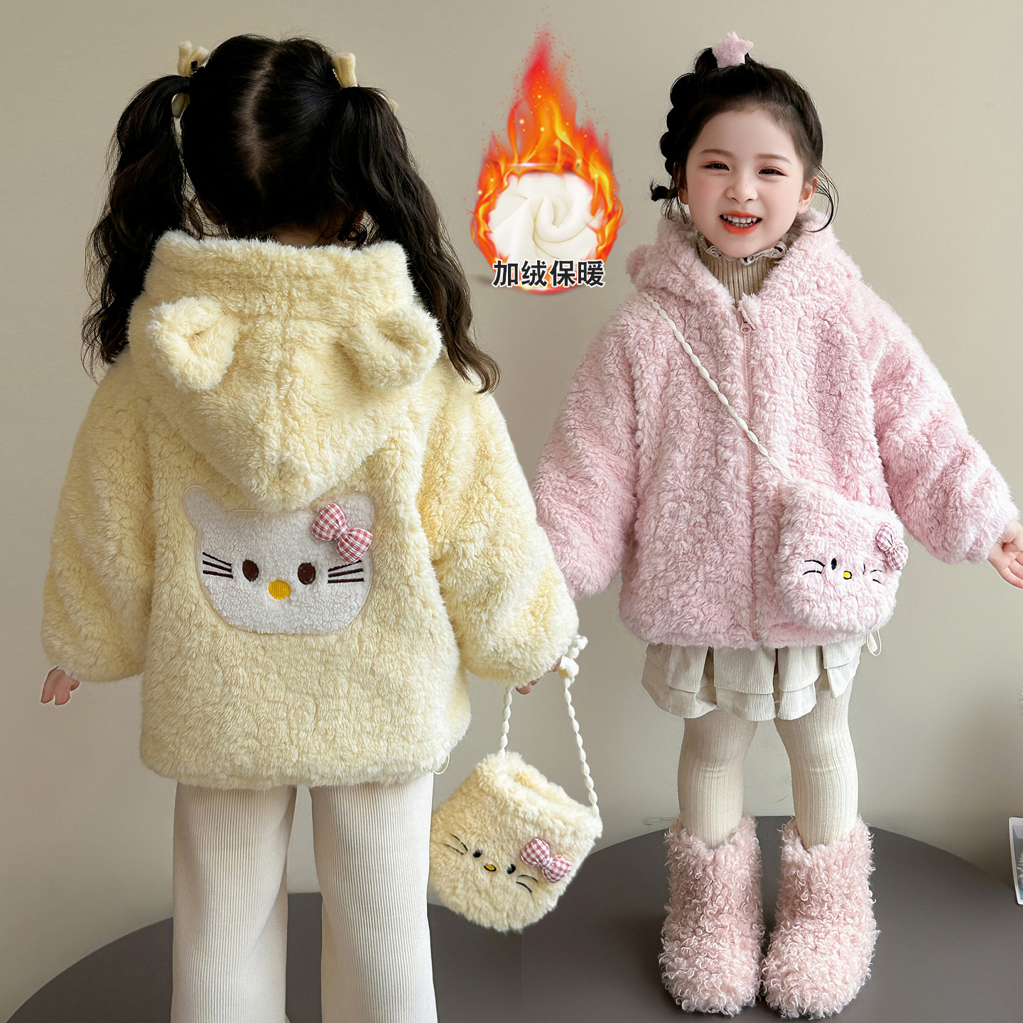 Anime Hello Kitty Girls' Autum - Baby Clothing Zipper のレビューと価格