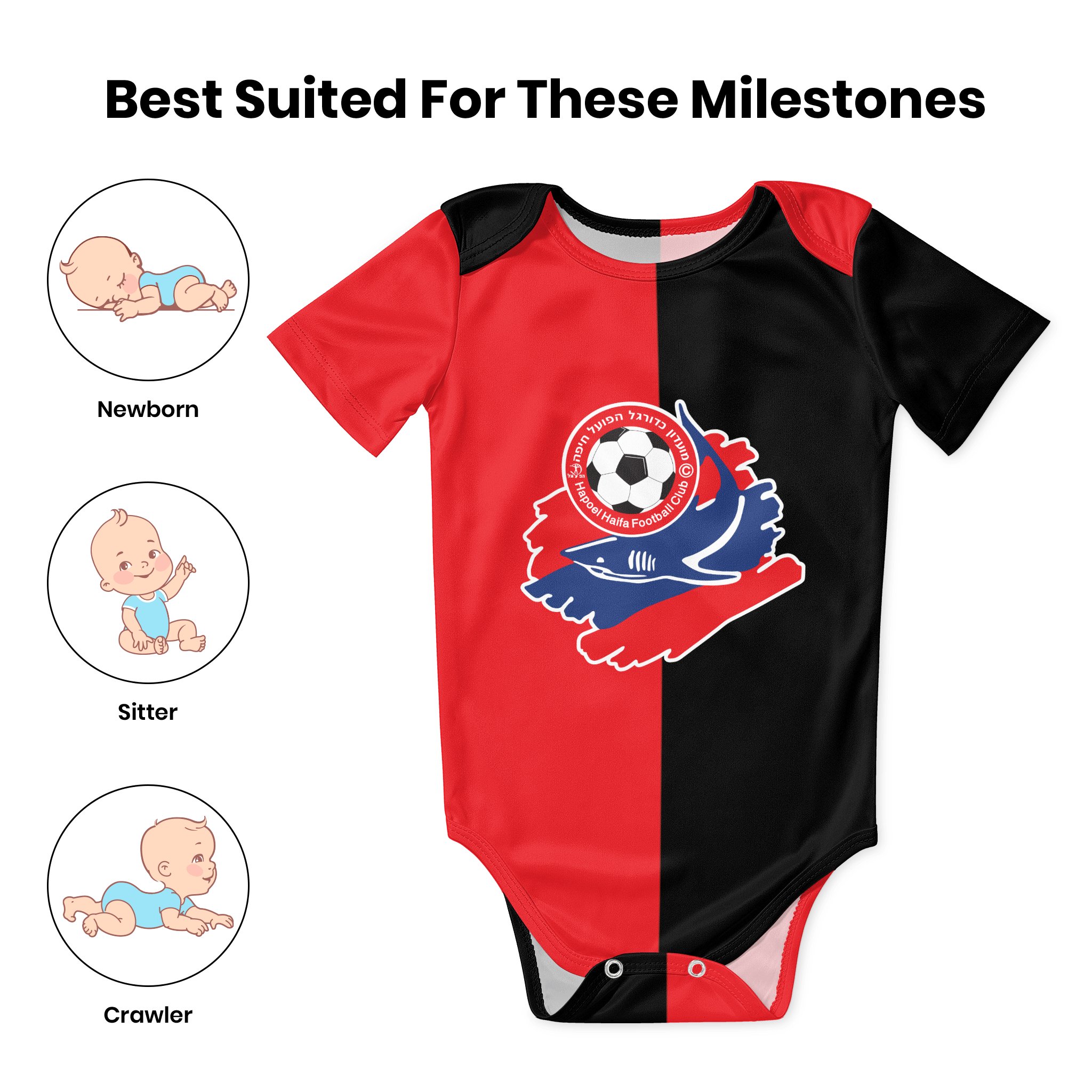 Hapoel Haifa Baby Bodysuit Uni - Baby Clothing Onesies のレビューと価格
