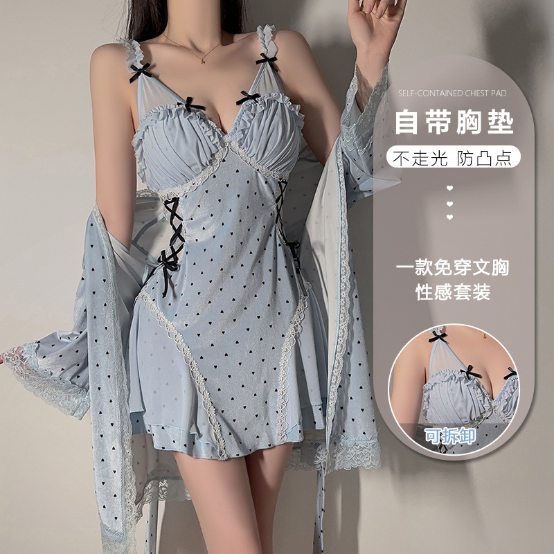 Sexy Lingerie Velvet Lace Swee - Baby Gown Nightwear のレビューと価格