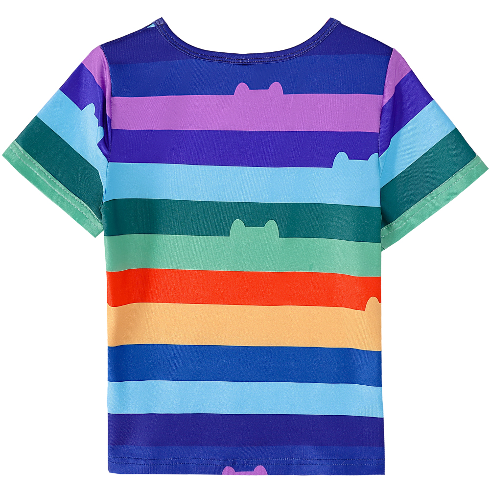 Girls Rainbow Striped T-Shirt  - Baby Tutu Skirt のレビューと価格