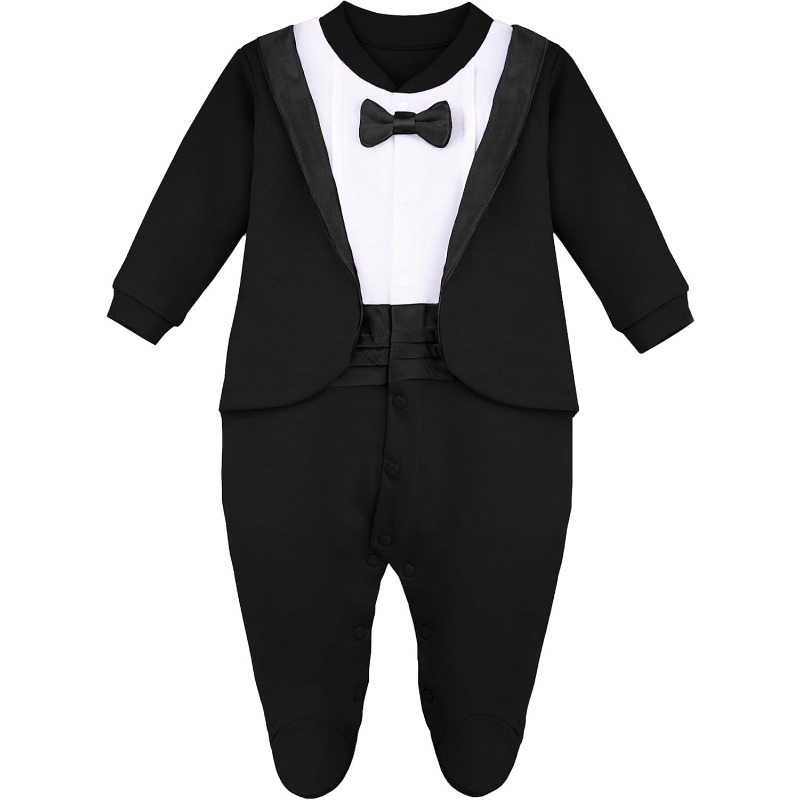 Newborn Boy Gentleman Tuxedo F - Baby Clothing Onesies のレビューと価格