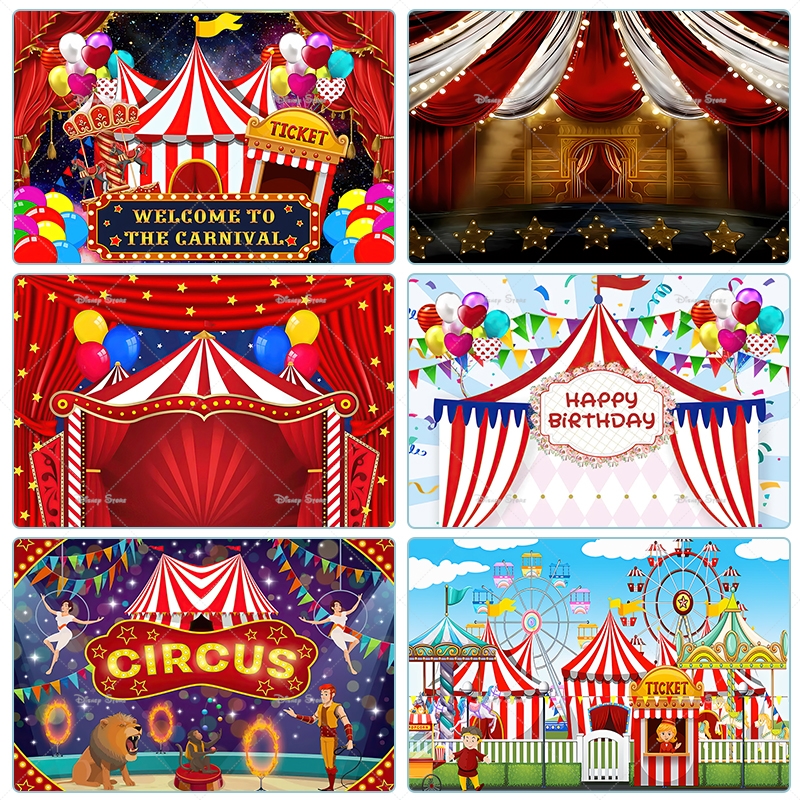 Red Circus Tent Backdrop For C - Baby Clothing Night のレビューと価格