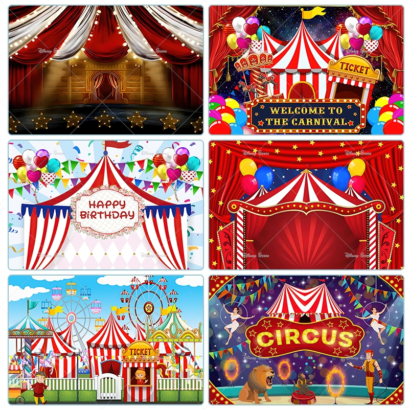 Red Circus Tent Backdrop For C - Baby Clothing Night のレビューと価格