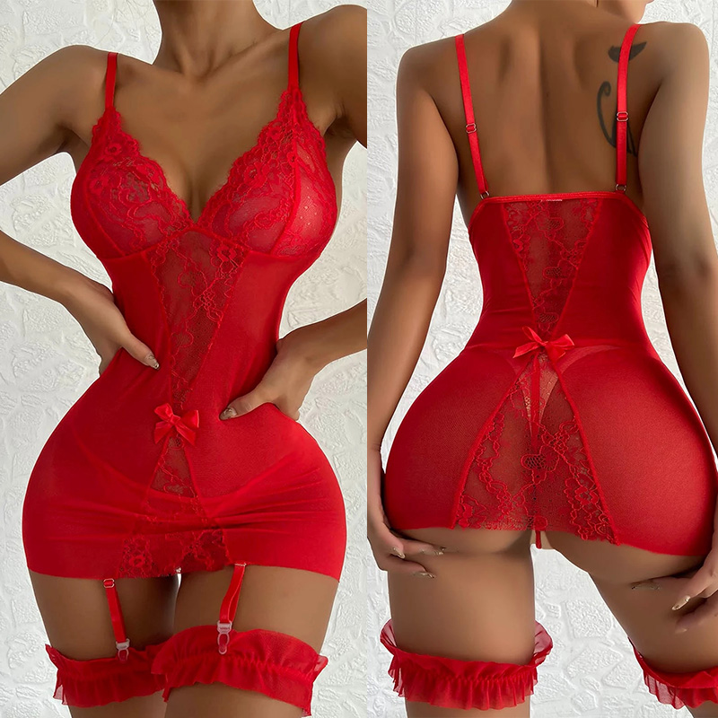 Sexy Women Lace Nightie Gown L - Baby Gown Nightwear のレビューと価格