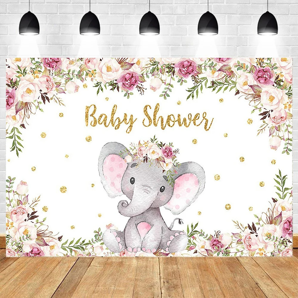 Elephant Flower Backdrop Newbo - Baby Clothing Elephant のレビューと価格