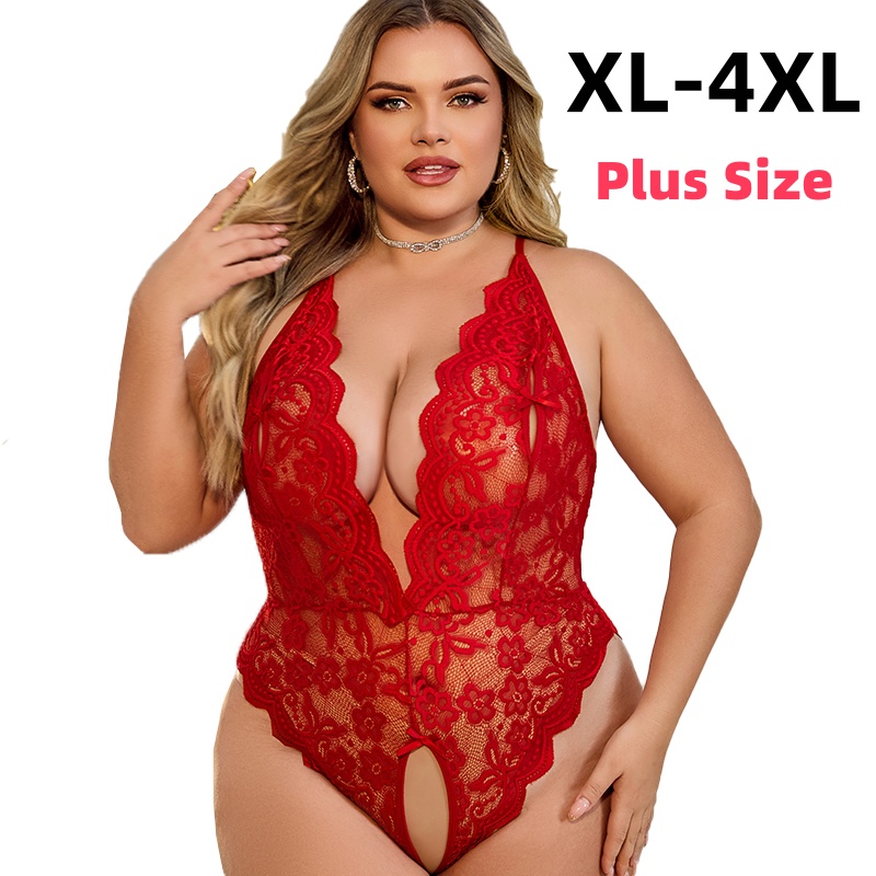 XL-4XL Crotchless Lace Bodysui - Baby Xl のレビューと価格