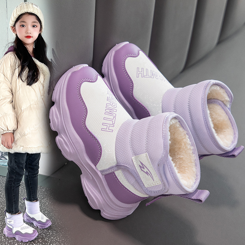 Children Thick Plush Snow Boot - Baby Xl のレビューと価格
