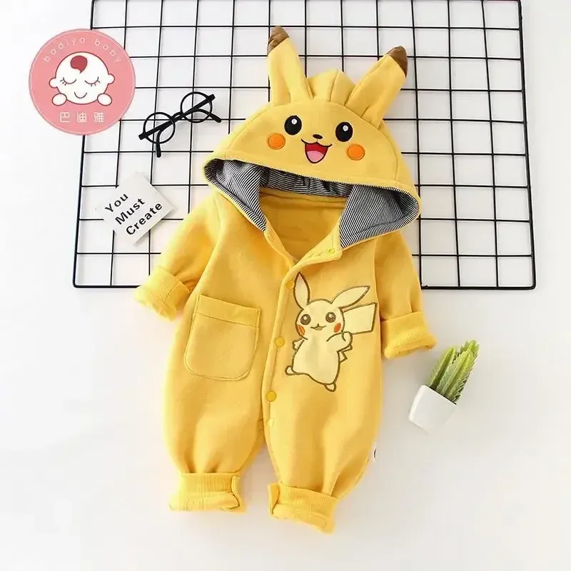 New Cute Cartoon Pokemon Pikac - Baby Clothing Onesies のレビューと価格
