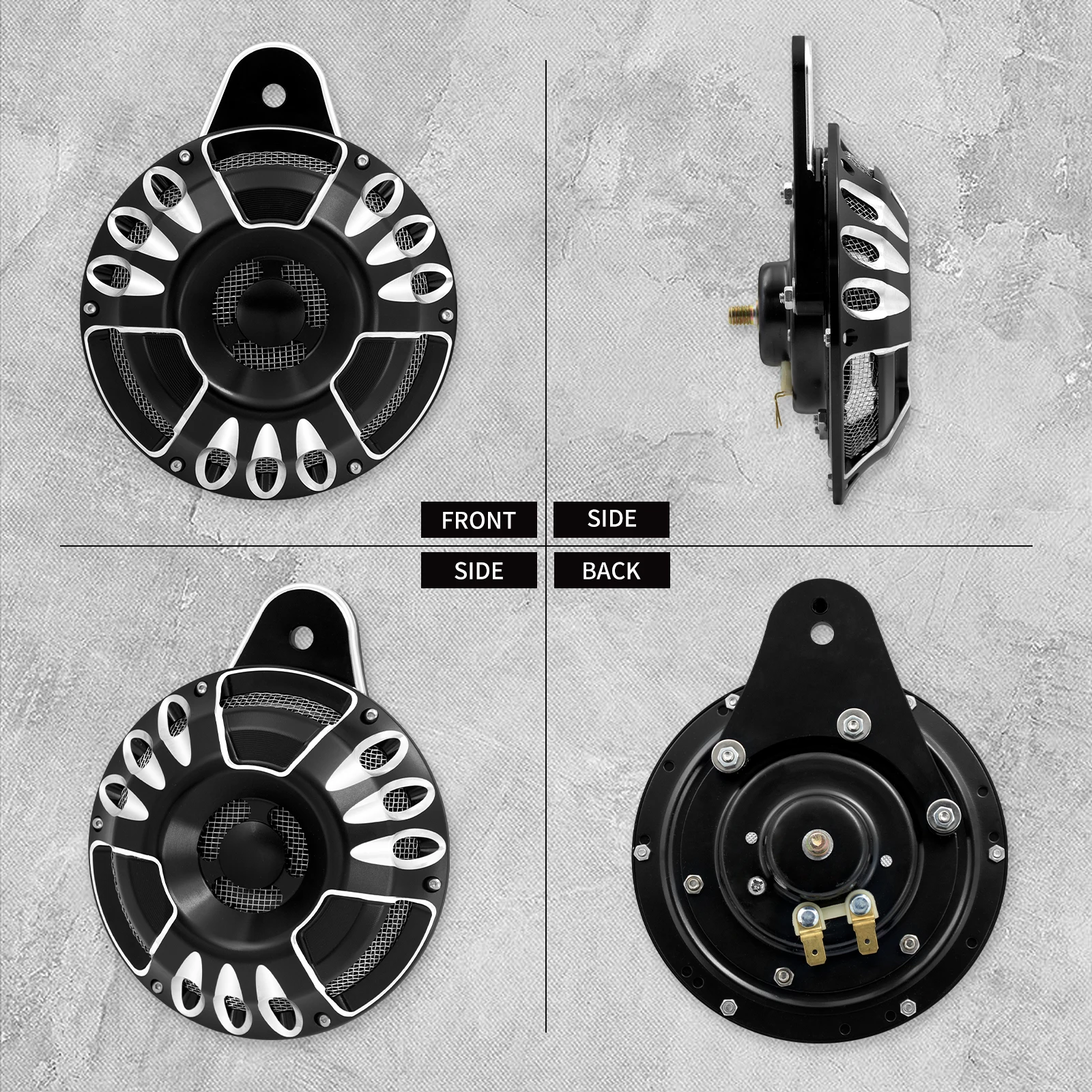 Motorcycle CNC Horn Speaker Co - Baby Xl のレビューと価格