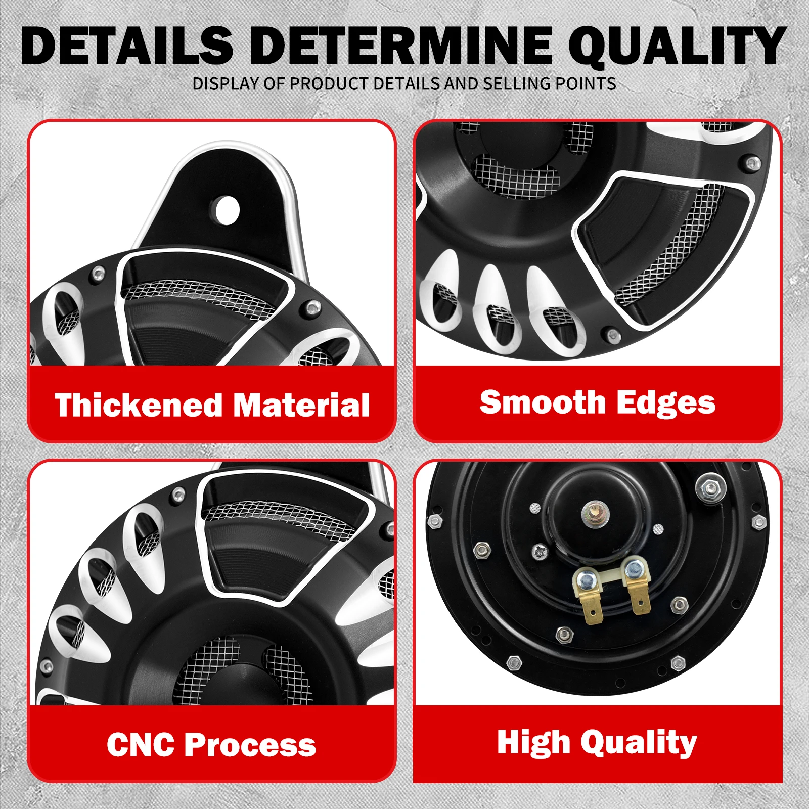 Motorcycle CNC Horn Speaker Co - Baby Xl のレビューと価格