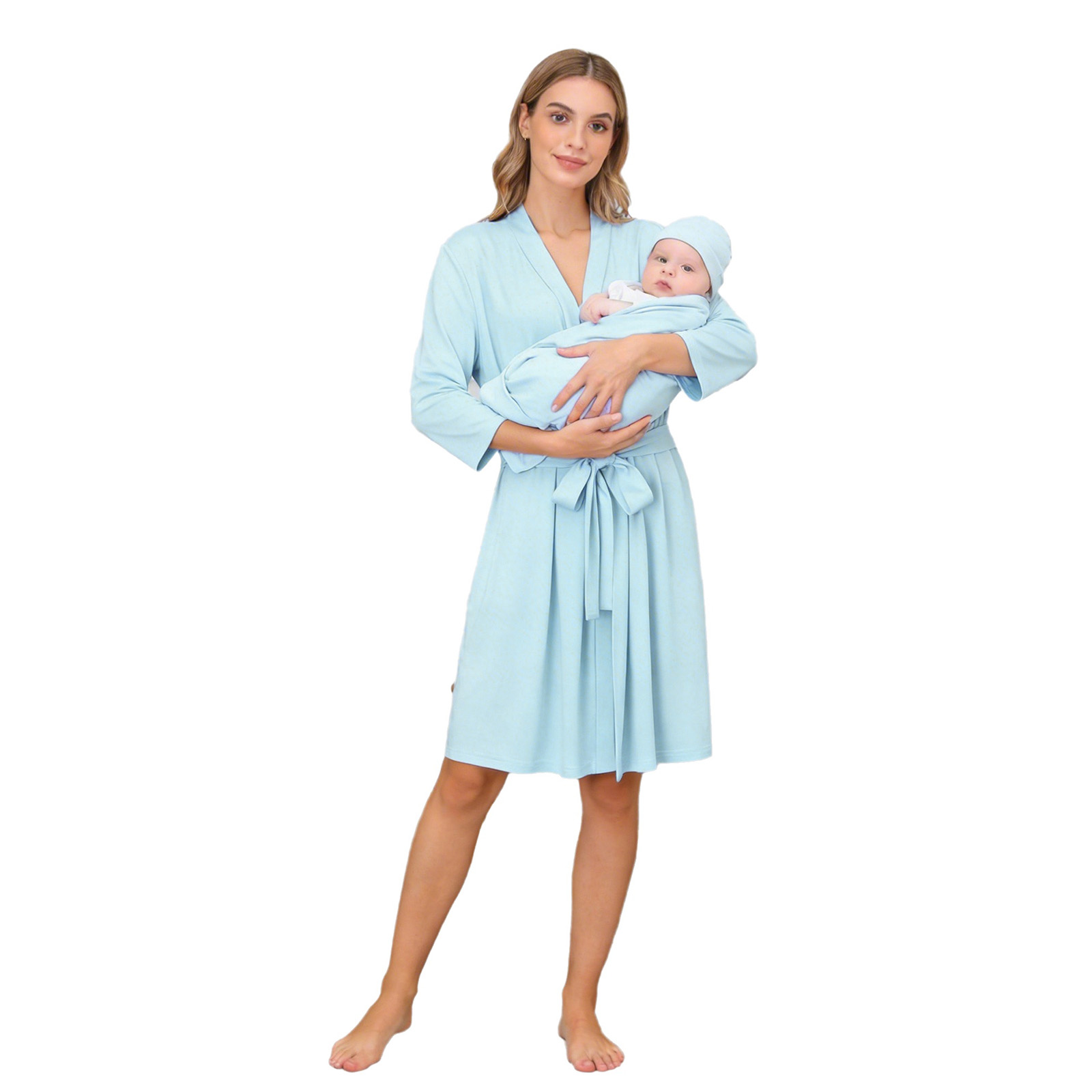 Mommy and Me Robe Swaddle Set  - Baby Clothing Night のレビューと価格