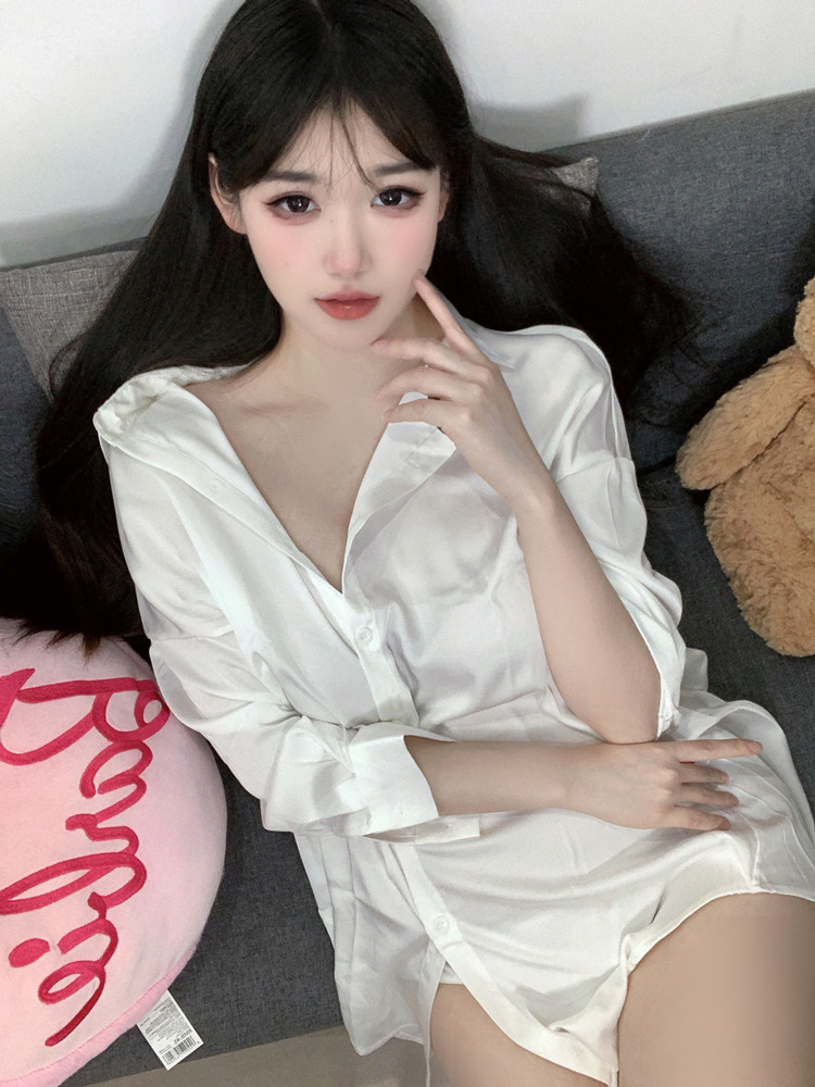 Fashion White Color Shirt Pers - Baby Gown Nightwear のレビューと価格