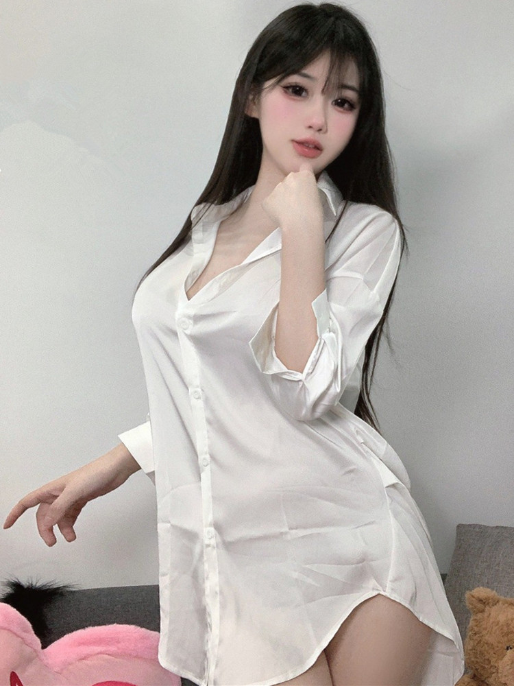 Fashion White Color Shirt Pers - Baby Gown Nightwear のレビューと価格