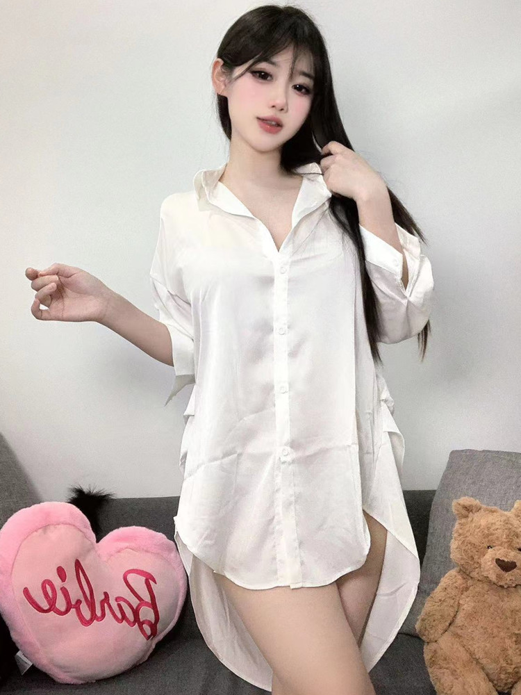 Fashion White Color Shirt Pers - Baby Gown Nightwear のレビューと価格
