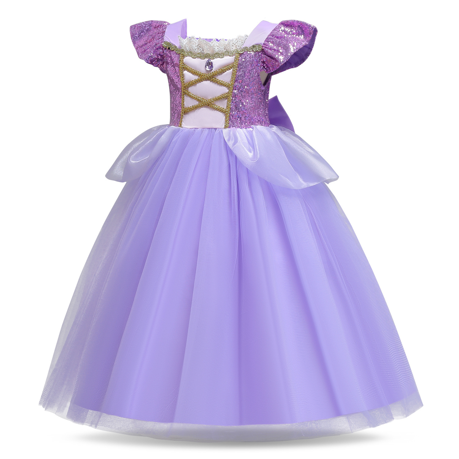 Disney Rapunzel Belle Dress Ki - Baby Q Clothing のレビューと価格