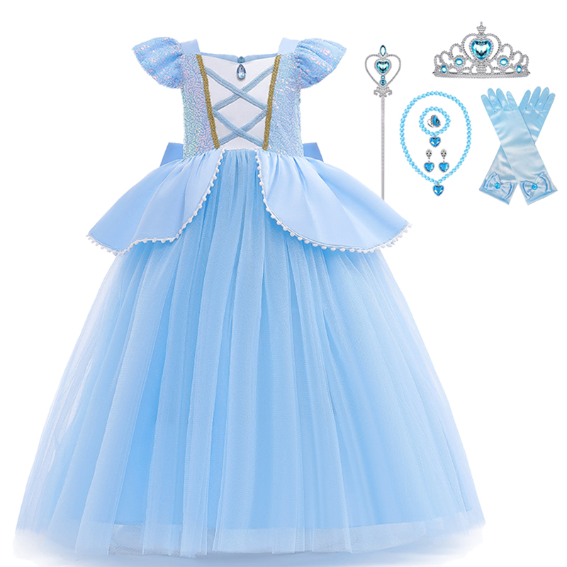 Cinderella Cosplay Costume Kid - Baby Q Clothing のレビューと価格