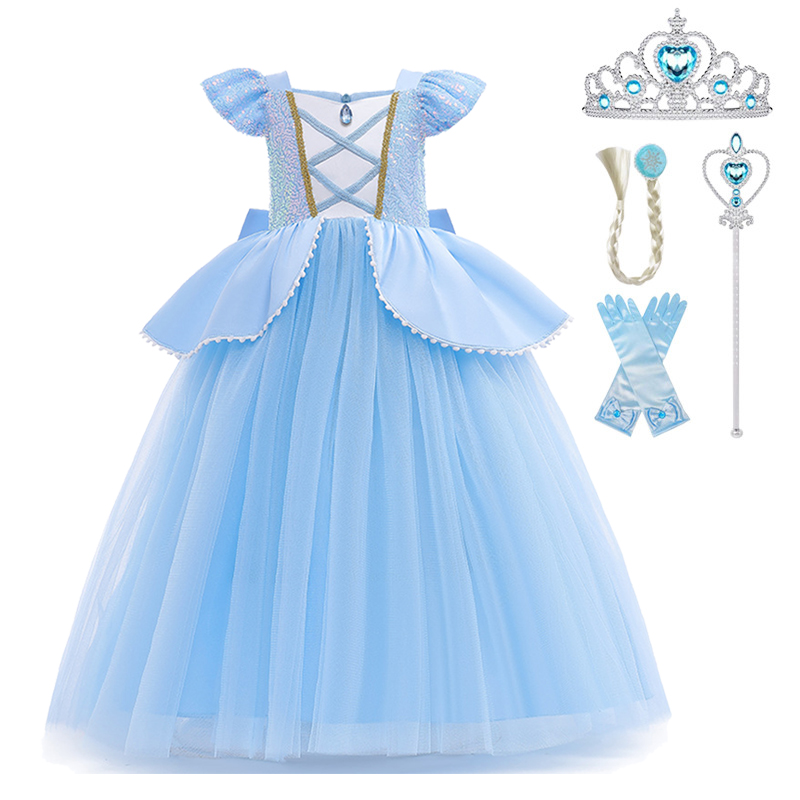 Cinderella Cosplay Costume Kid - Baby Q Clothing のレビューと価格