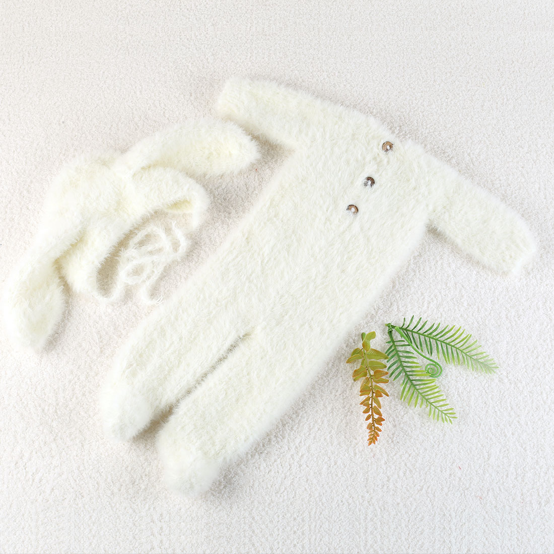 Vintage Knit Fluffy Teddy Bear - Baby Clothing Onesies のレビューと価格