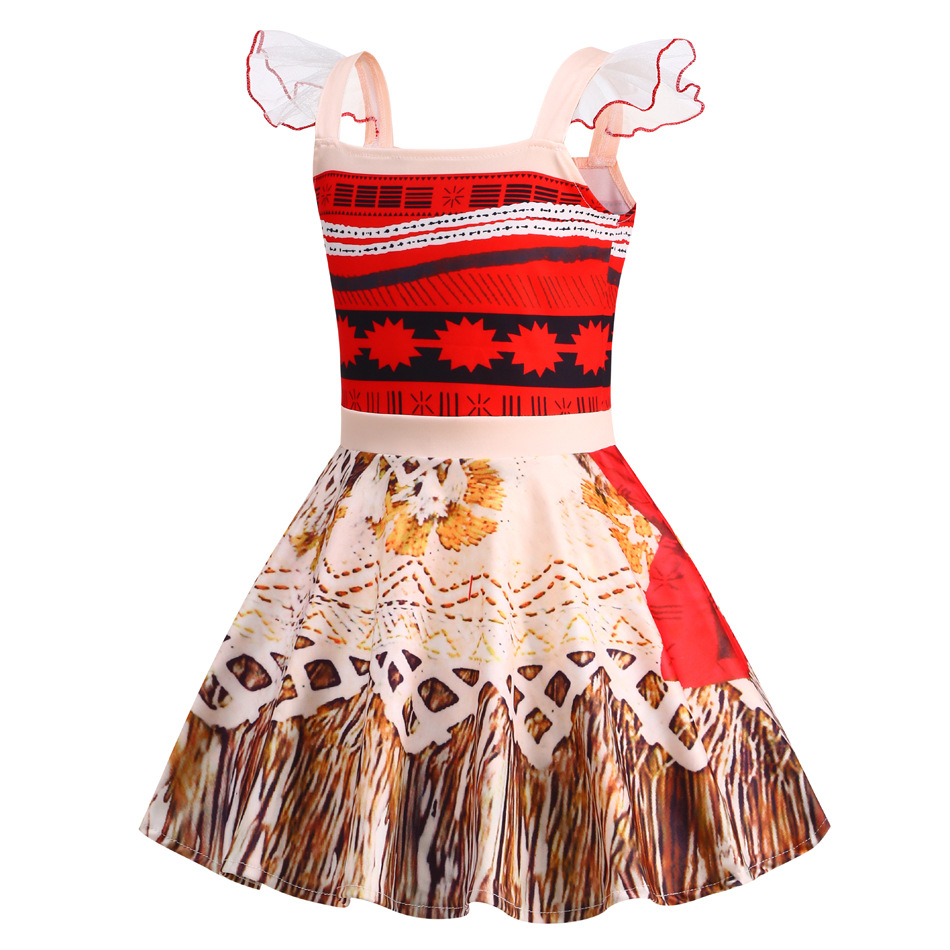 Little Girls Moana Cosplay Pri - Baby Q Clothing のレビューと価格