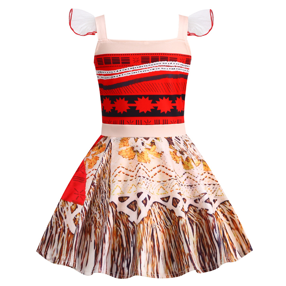 Little Girls Moana Cosplay Pri - Baby Q Clothing のレビューと価格