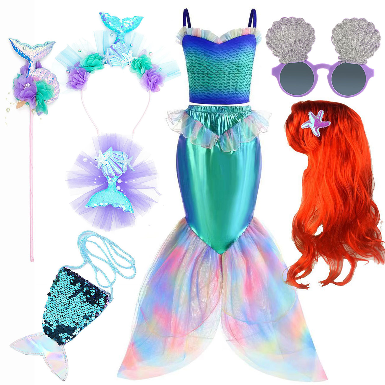 Disney Mermaid Dress Up Costum - Baby Q Clothing のレビューと価格