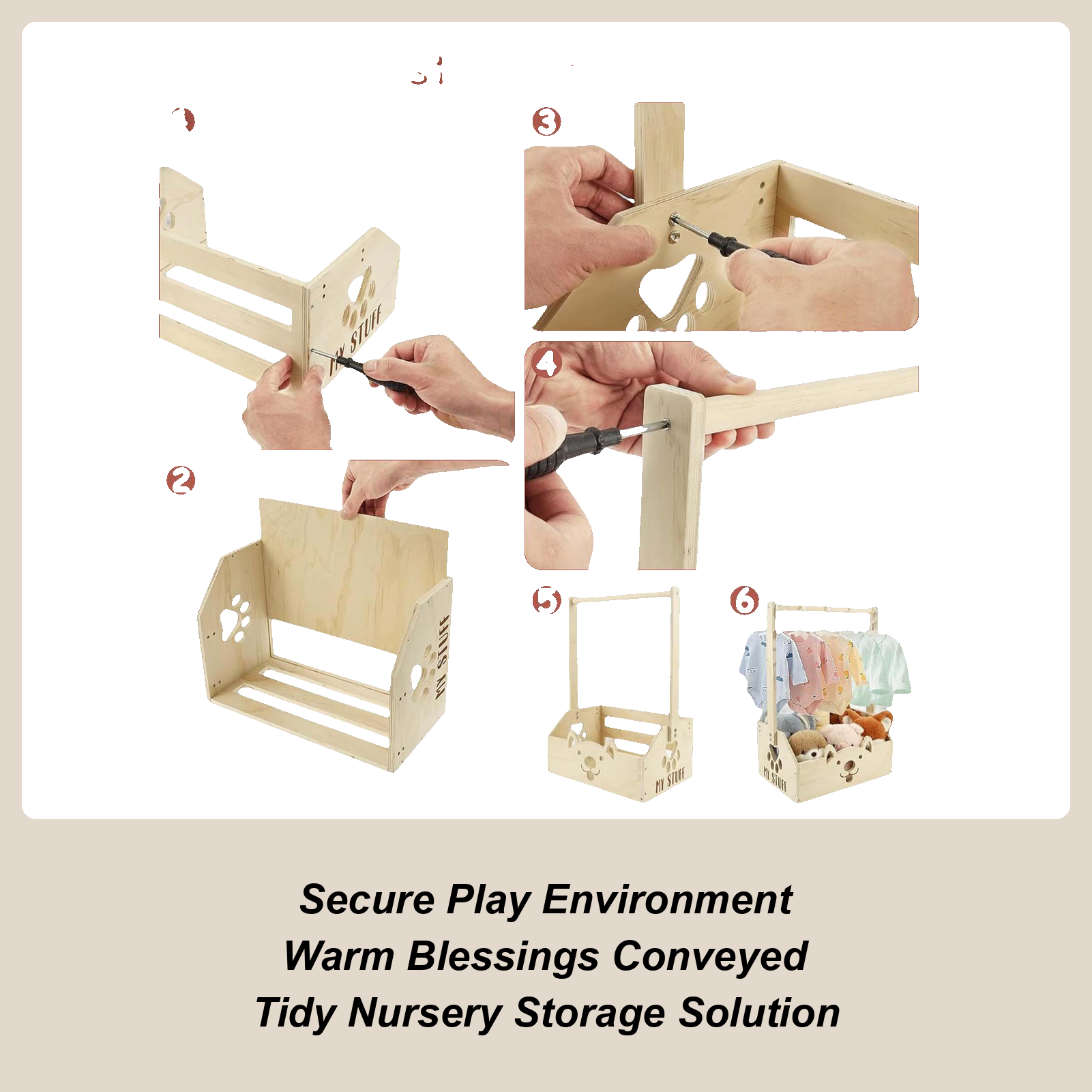 Wooden Storage Crate Baby Crat - Baby Clothing Rental のレビューと価格