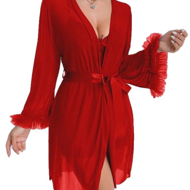 Women Sexy Robe Lingerie Set L - Baby Gown Nightwear のレビューと価格