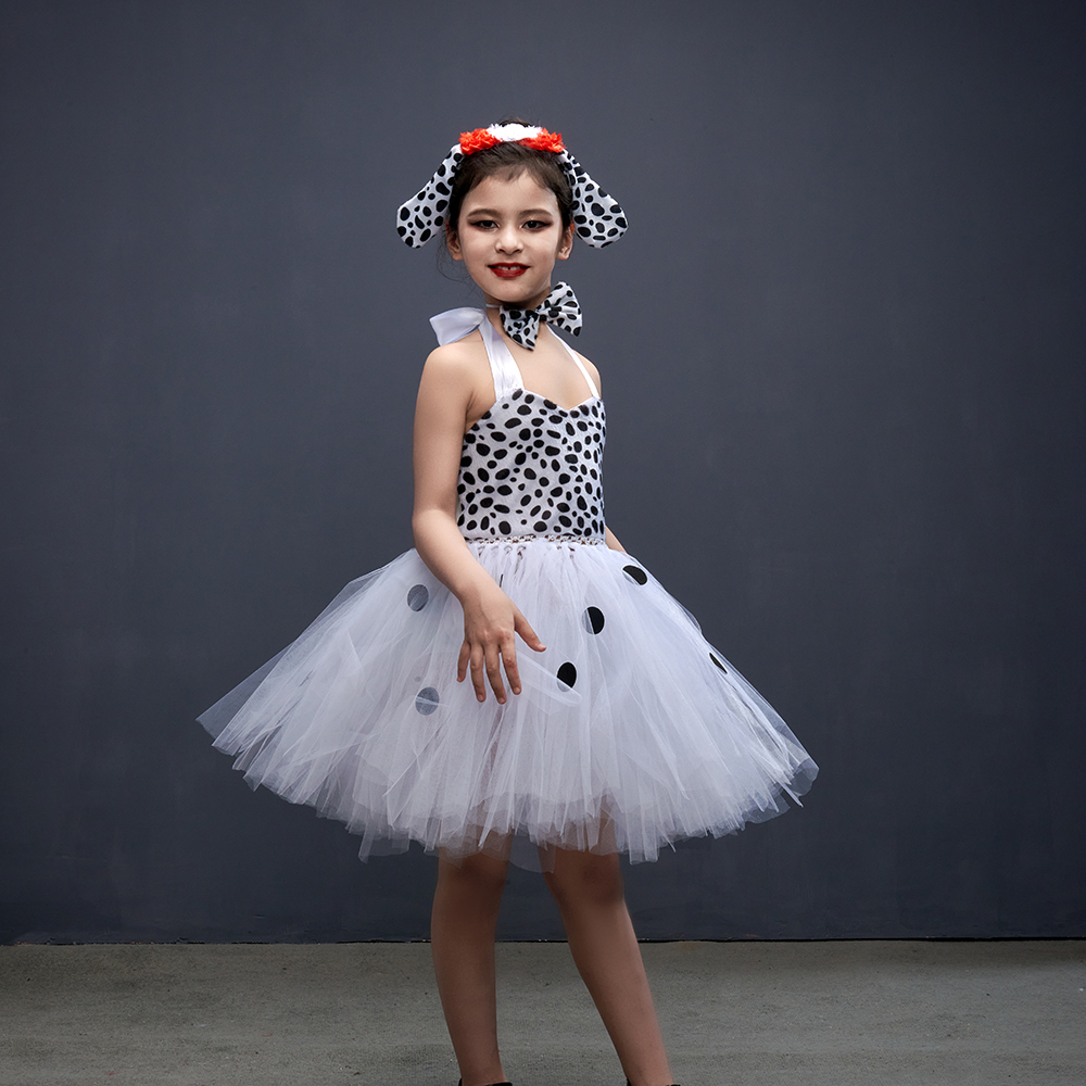 Girls Dalmatian Halloween Cost - Baby Tutu Skirt のレビューと価格