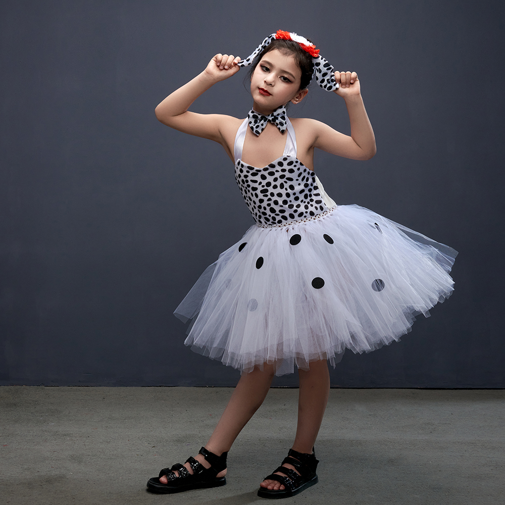 Girls Dalmatian Halloween Cost - Baby Tutu Skirt のレビューと価格