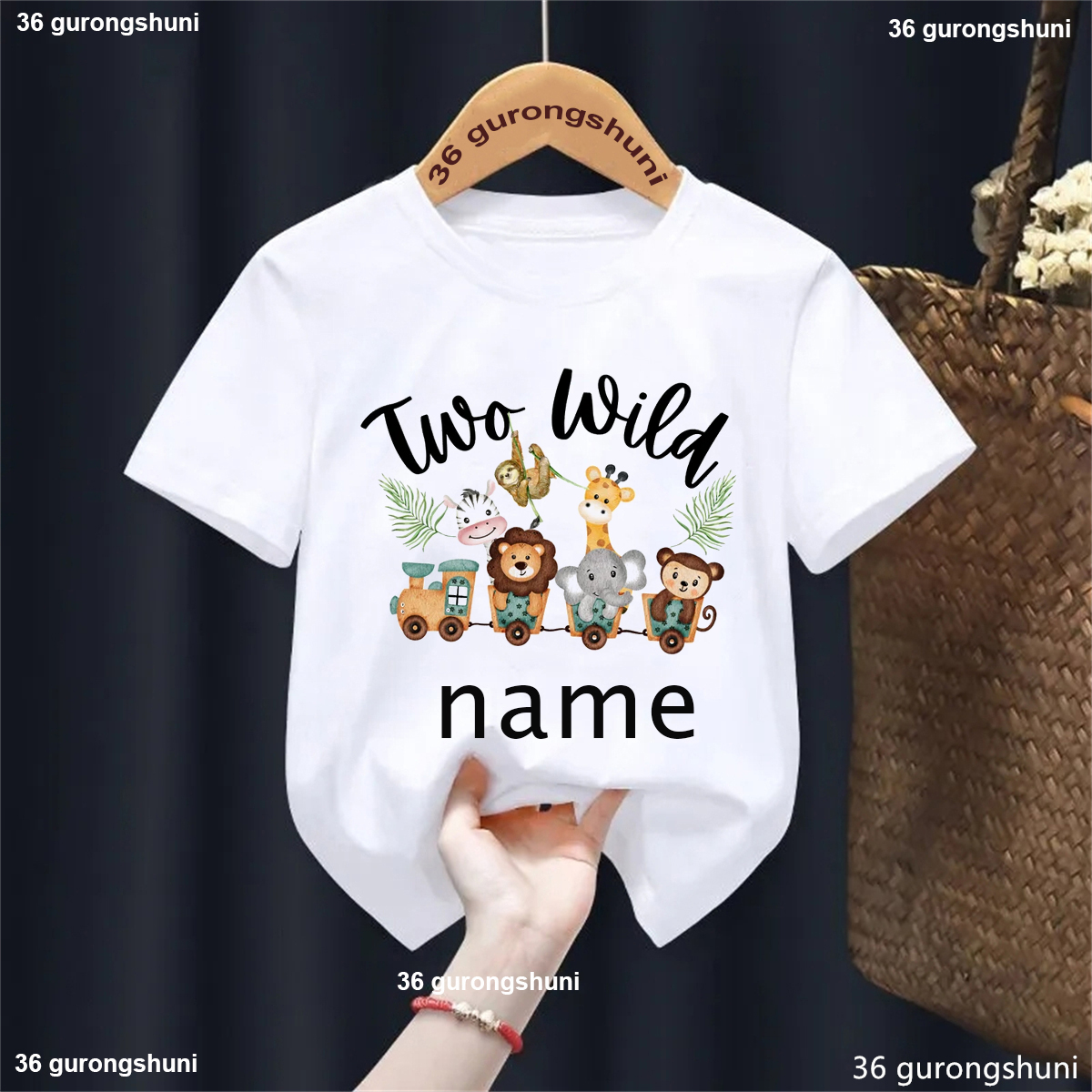 Custom Name Two/One Wild Zoo A - Baby Clothing Elephant のレビューと価格