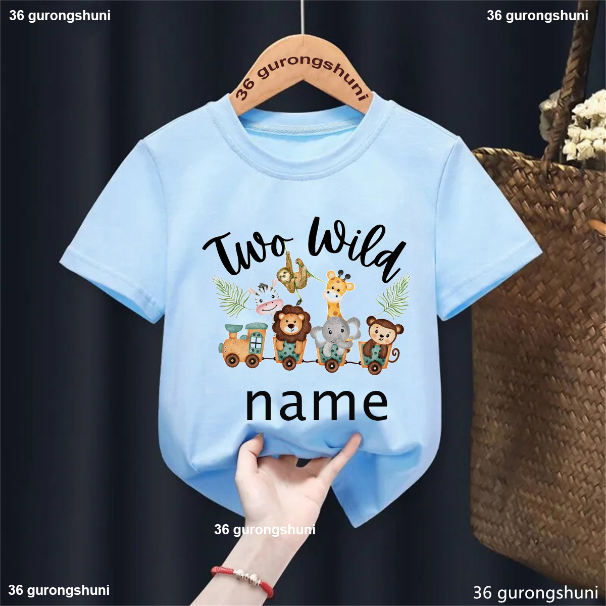 Custom Name Two/One Wild Zoo A - Baby Clothing Elephant のレビューと価格