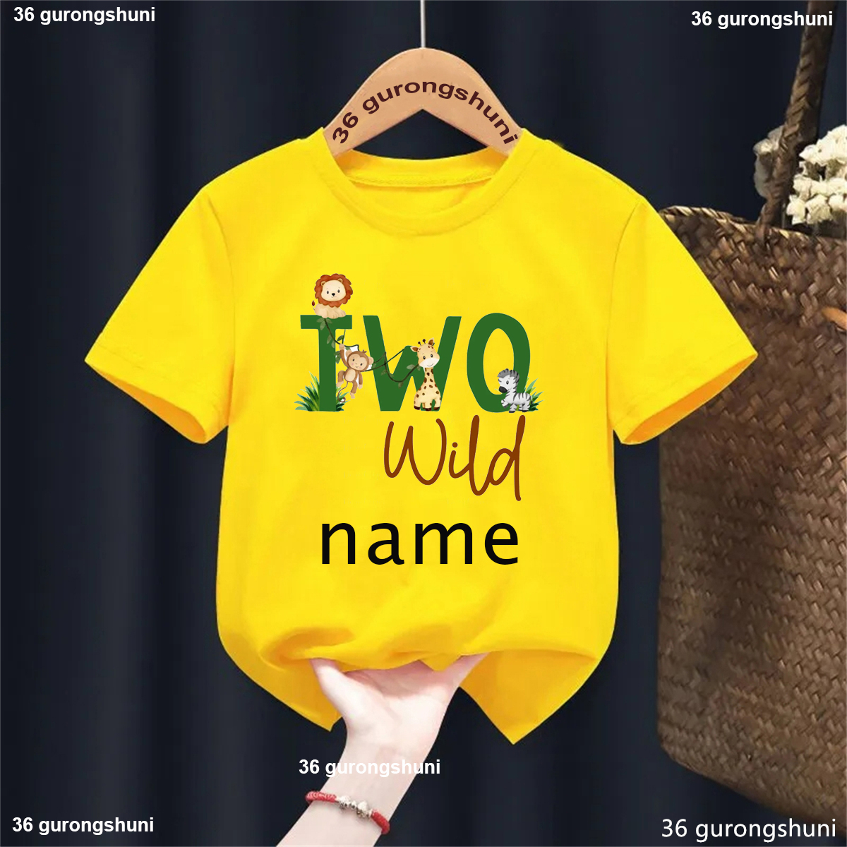 Custom Name Two/One Wild Zoo A - Baby Clothing Elephant のレビューと価格
