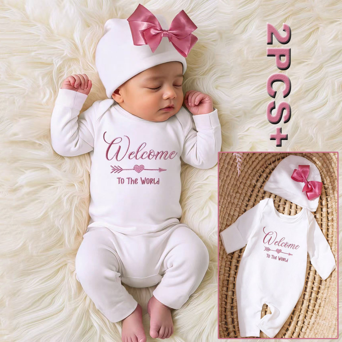 Ylsteed 2Pcs Newborn Photograp - Baby Clothing Onesies のレビューと価格