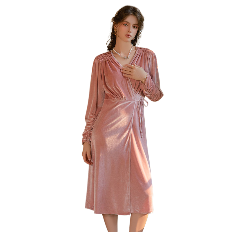 Sexy Lingerie French Velvet Ro - Baby Gown Nightwear のレビューと価格