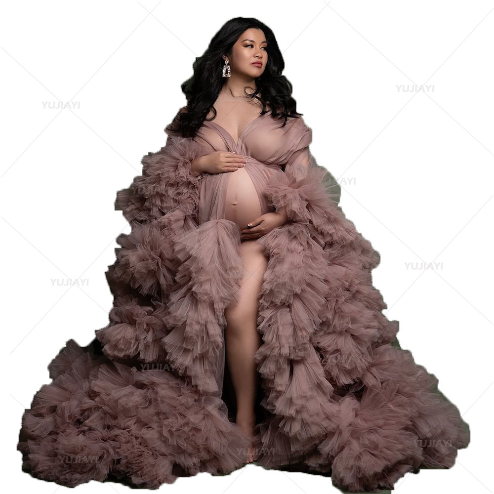 Luxury Customized Tulle Pregna - Baby Gown Nightwear のレビューと価格