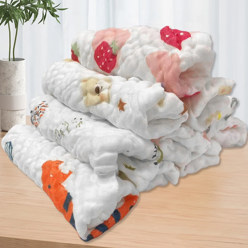 5pcs Baby Muslin Washcloths Bu - Baby Clothing Fabric のレビューと価格
