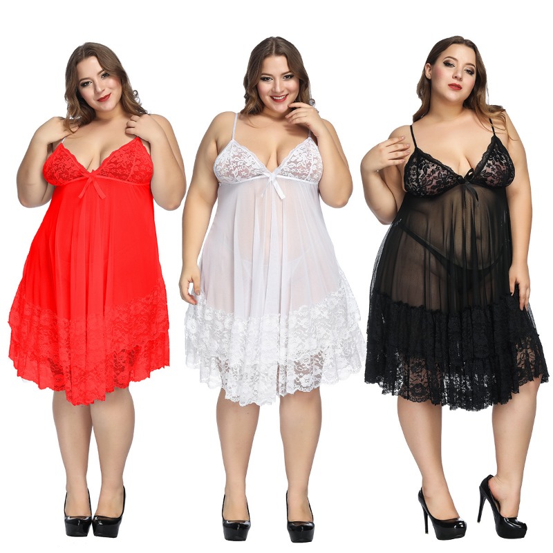 S-7XL Plus Size Sexy Strap Nig - Baby Gown Nightwear のレビューと価格