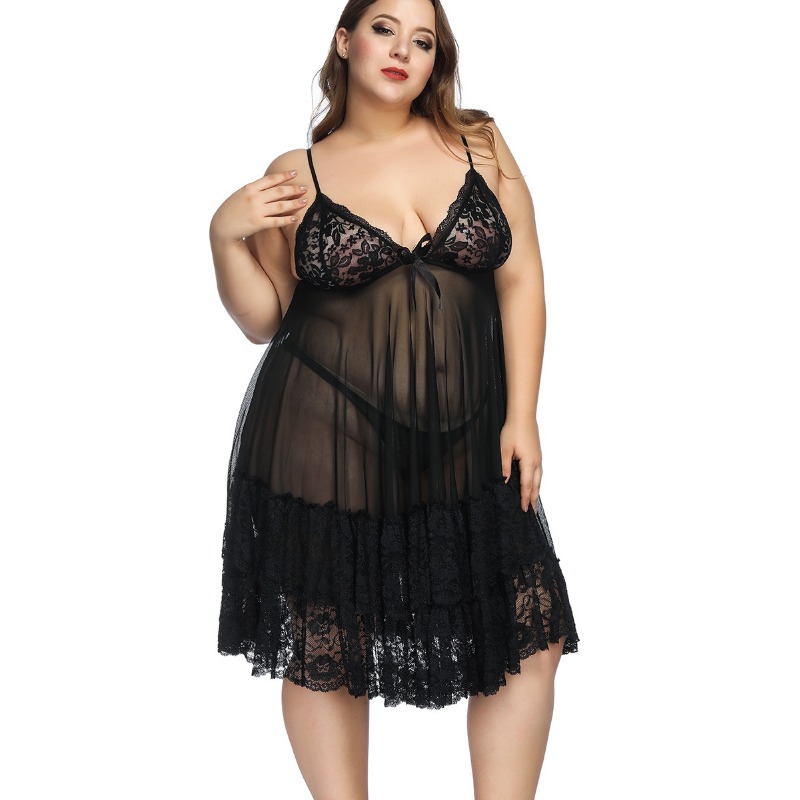 S-7XL Plus Size Sexy Strap Nig - Baby Gown Nightwear のレビューと価格