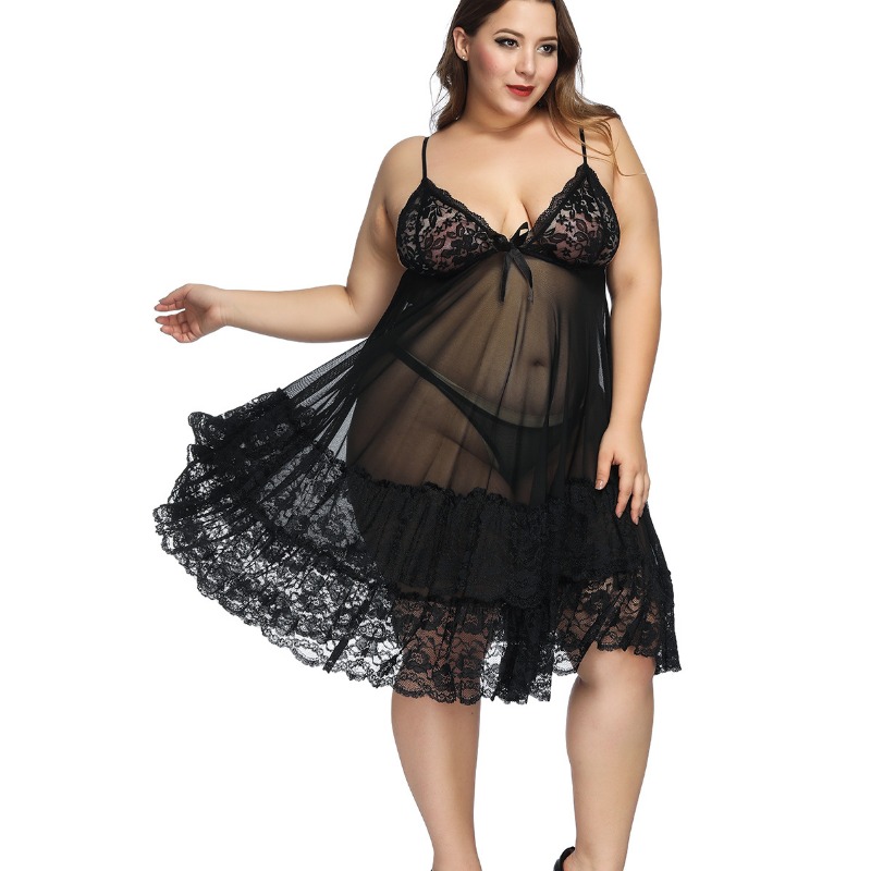 S-7XL Plus Size Sexy Strap Nig - Baby Gown Nightwear のレビューと価格
