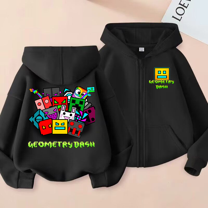 Funny Zip Up Sweatshirts Geome - Baby Clothing Zipper のレビューと価格