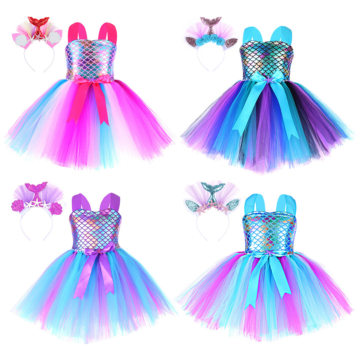 Little Mermaid Princess Dresse - Baby Tutu Skirt のレビューと価格